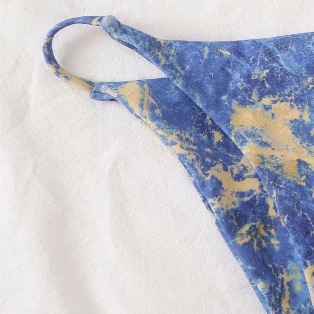 New xs marble blue bikini set - Picture 3 of 3